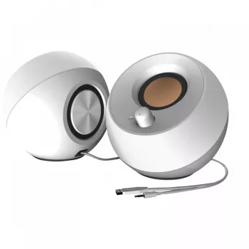 Garsiakalbiai Creative Pebble 2.0 stereo, balti