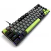 Mechaninė klaviatūra MEDIA-TECH MT1260 Red Core MX60, 60% formatai, CHERRY MX Red jungikliai, RGB foninis apšvietimas, USB, žalia