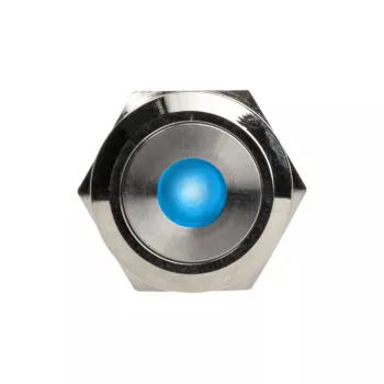 DimasTech Vandalismustaster 22mm Silverline Dot RGB PD215 – vandalizmui atsparus mygtukas su RGB apšvietimu
