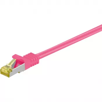 Tinklo laidas Goobay RJ-45 CAT7 3 m Magenta S/FTP