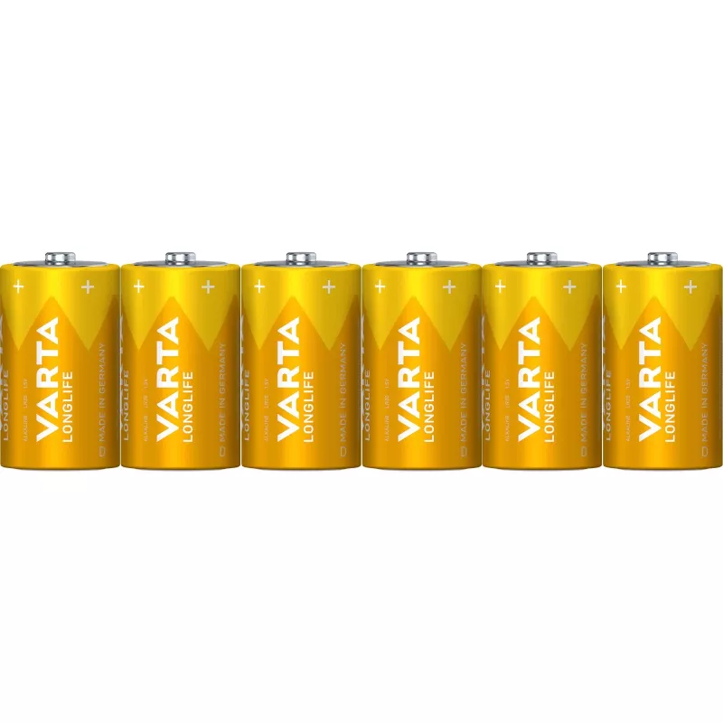 Vienkartinė baterija Varta Longlife Extra D 6 vnt.