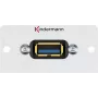 Kindermann 7444000529 USB lizdas su aliuminio plokšte