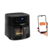 Oro gruzdintuvė Lovio LVAF002BK PureFry XL Smart 6L Juoda