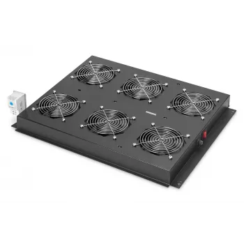 Digitus DN-19 FAN-6-SRV-B ventiliatorių blokas juodas