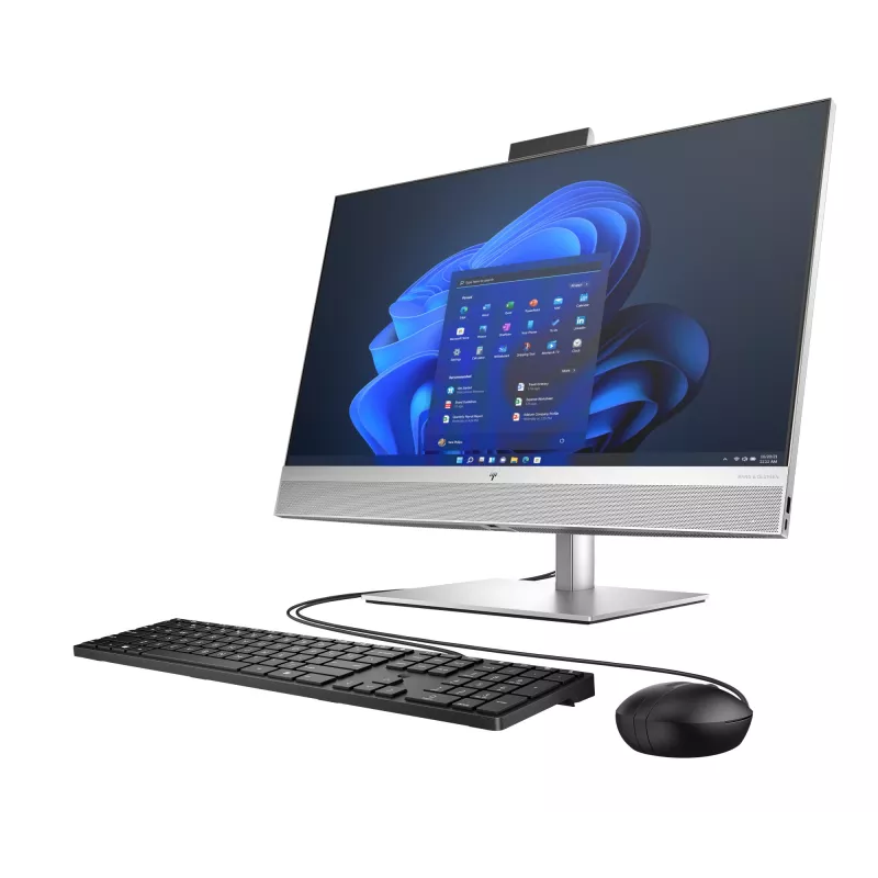 HP Elite 870 G9 AIO Viskas-viename - i5-14500, 16 GB, 512 GB SSD, WiFi, 27 colių QHD neliečiamas AG, aukštis reguliuojamas, USB pelė, Win 11 Pro, 3 metai
