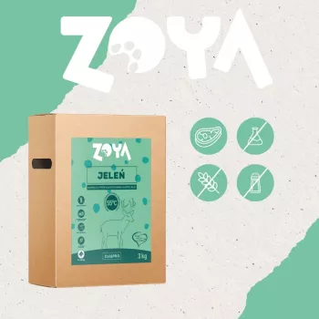 ZOYA ColdPRO Deer 3 kg sausas šunų ėdalas suaugusiems šunims – elniena, ribotų ingredientų formulė, 26% baltymų