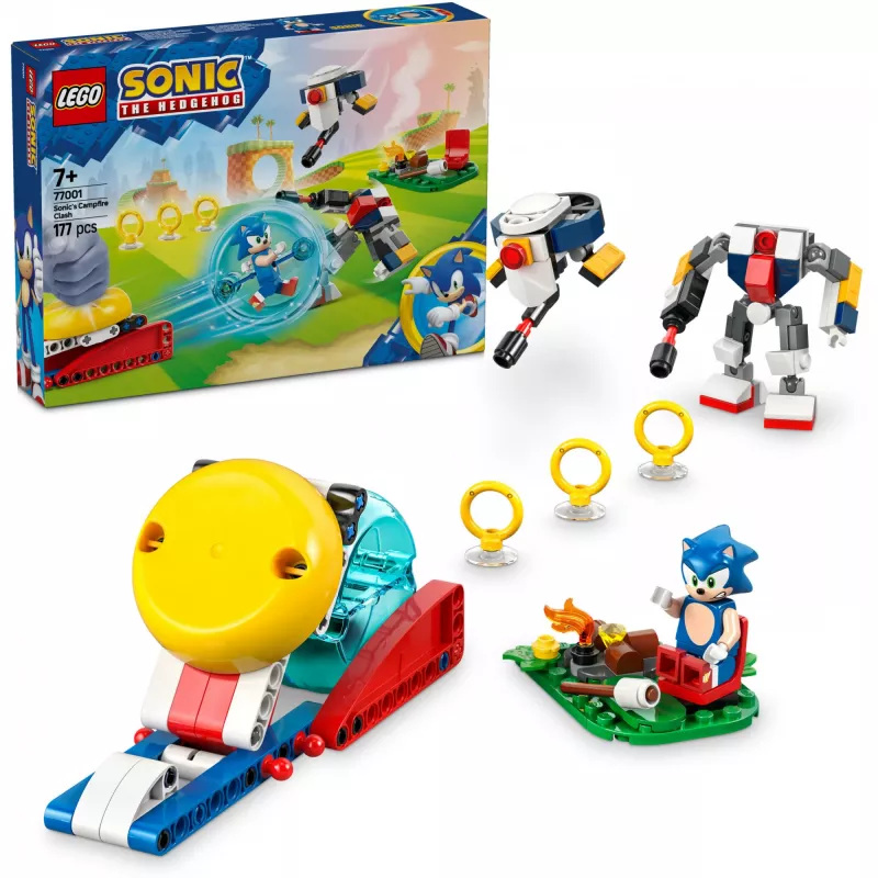 Konstruktorius LEGO Sonic the Hedgehog 77001 Stovyklavietės susirėmimas, 177 dalių, 1 minifigūrėlė, nuo 7 metų
