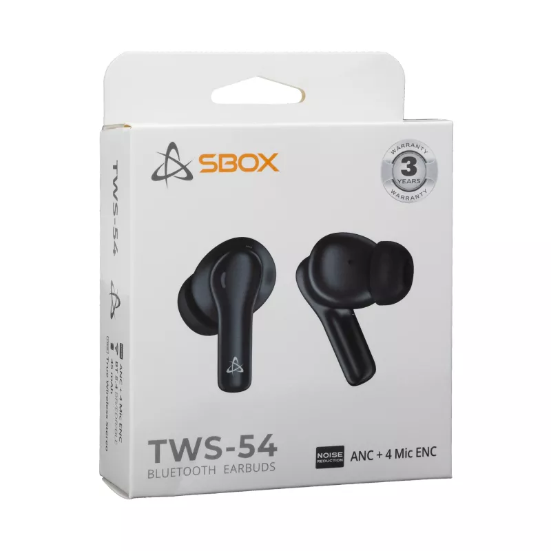 Belaidės ausinės SBOX EB-TWS54 Juodos