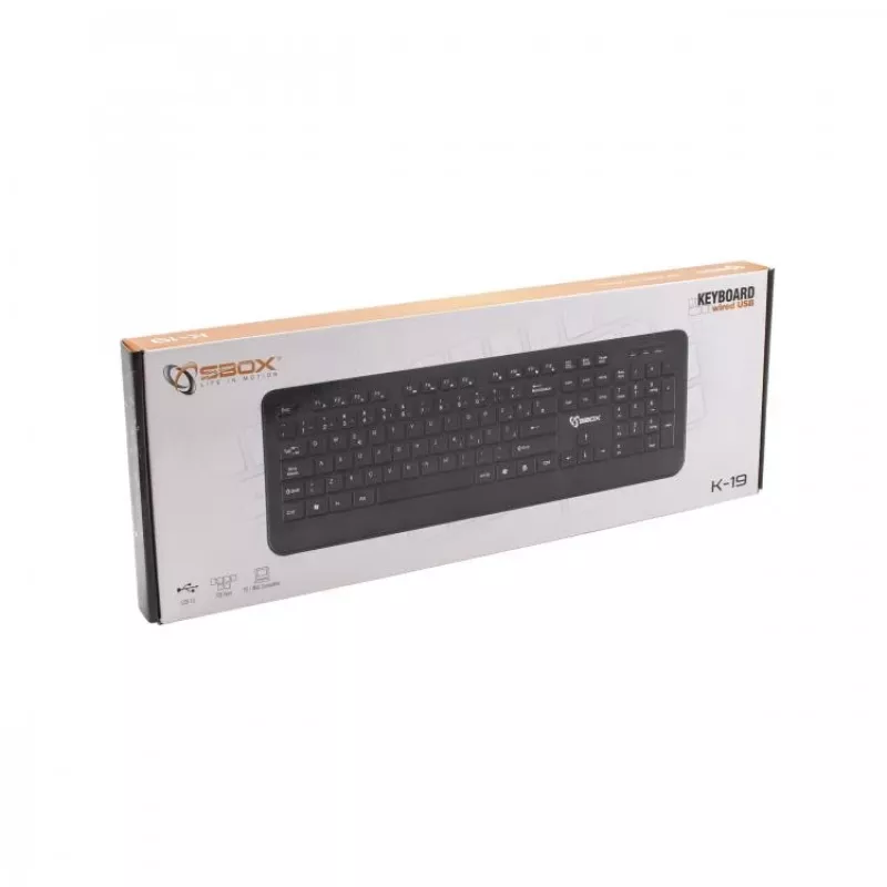 Sbox Keyboard K-19 – patikima laidinė klaviatūra kasdieniam naudojimui