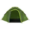 Coleman palapinė Dome Tent Darwin 4 Plus Blackout – 4 vietų tunelinė palapinė su prieškambariu, tamsiai žalia/šviesiai žalia