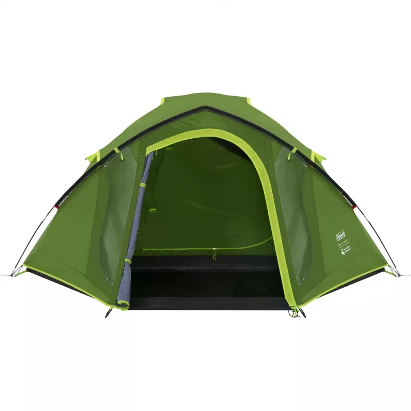 Coleman palapinė Dome Tent Darwin 4 Plus Blackout – 4 vietų tunelinė palapinė su prieškambariu, tamsiai žalia/šviesiai žalia
