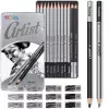 Colorino piešimo rinkinys 80118PTR – 12 dalių eskizavimo pieštukai ir aksesuarai