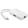 Edimax EU-4308 nešiojamojo kompiuterio dokas / prievadų replikatorius USB 3.2 Gen 1 (3.1 Gen 1) Type-C Baltas