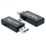 Kortelių skaitytuvas DeLOCK 91731 USB 2.0 juodas