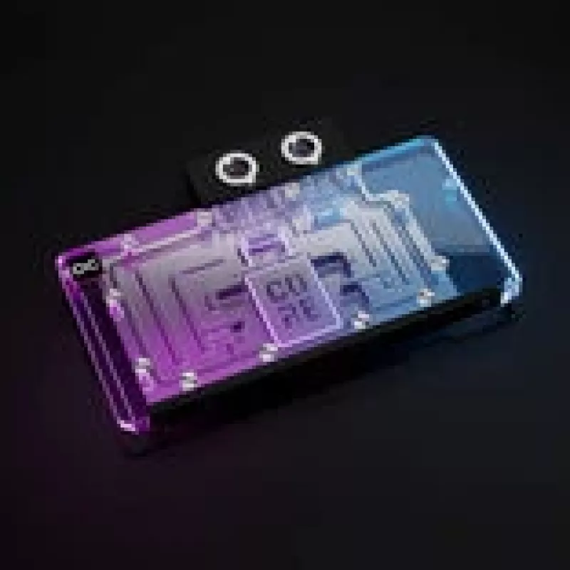 Alphacool Core RX 9070 XT Swift+ skaidrus chromuotas GPU vandens aušinimo blokas