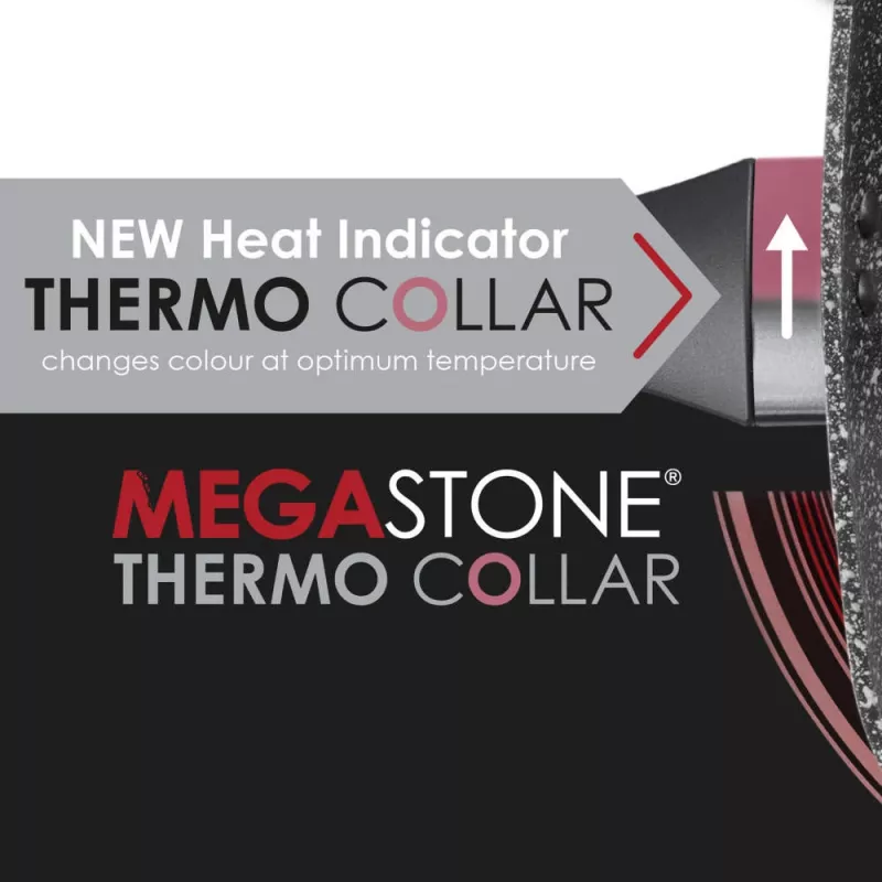 Keptuvė Salter BW10691BRMFOB 20 cm Megastone su Thermo Collar