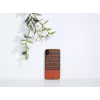 Dėklas iPhone XS Max man and wood rudas languotas su juodu apvadu