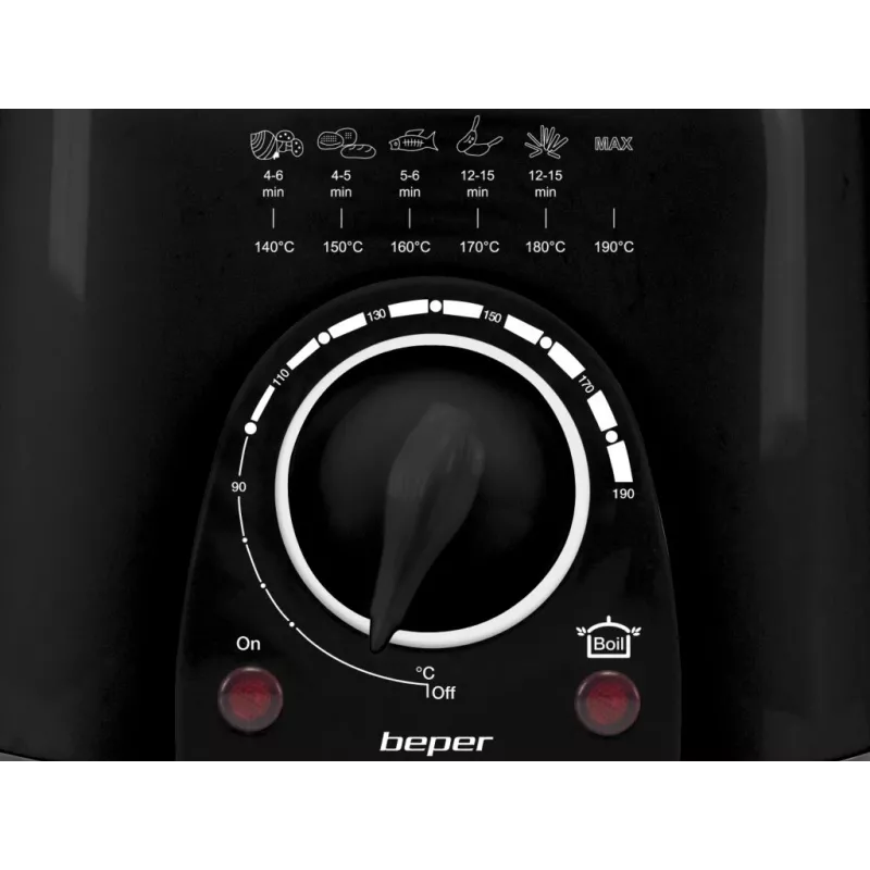 Elektrinė gruzdintuvė Beper P101FRI100, 1000 W, 2 l talpa