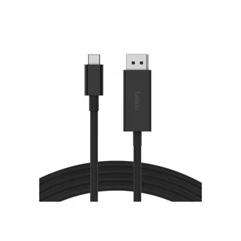 Belkin AVC014bt2MBK USB-C į DisplayPort kabelis, 2 m, juodas
