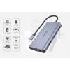 USB-C stotelė UNITEK uHUB S7 pilka
