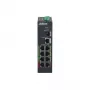 Switch DAHUA DH-LR2110-8ET-120 L2 8x Fast Ethernet (10/100) PoE, 48–57V, 8,8 Gbit/s, MAC 8000, juodas