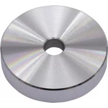 Omnitronic Puck Single Connector — aliumininis sidabrinis, vieno kanalo garso jungtis
