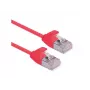 ROLINE DataCenter jungiamasis laidas - RJ-45 (kištukas) į RJ-45 (kištukas) - 3 m - U/FTP - CAT 6a - halogenų neturintis, liejinis, su apsauga nuo užkabinimo, vytinis, 10 Gigabit Ethernet - raudona, Pantone 199C (21.15.3316)