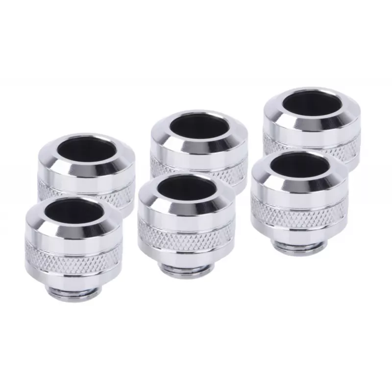 Alphacool 17474 jungiamasis rinkinys — žalvariniai chromuoti 22 mm Ø, 20 mm aukštis