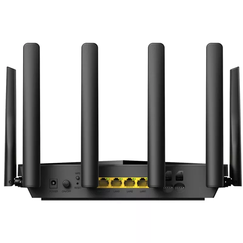 Cudy LT18 belaidis maršrutizatorius Gigabit Ethernet dviejų juostų (2,4 GHz / 5 GHz) 4G juodas