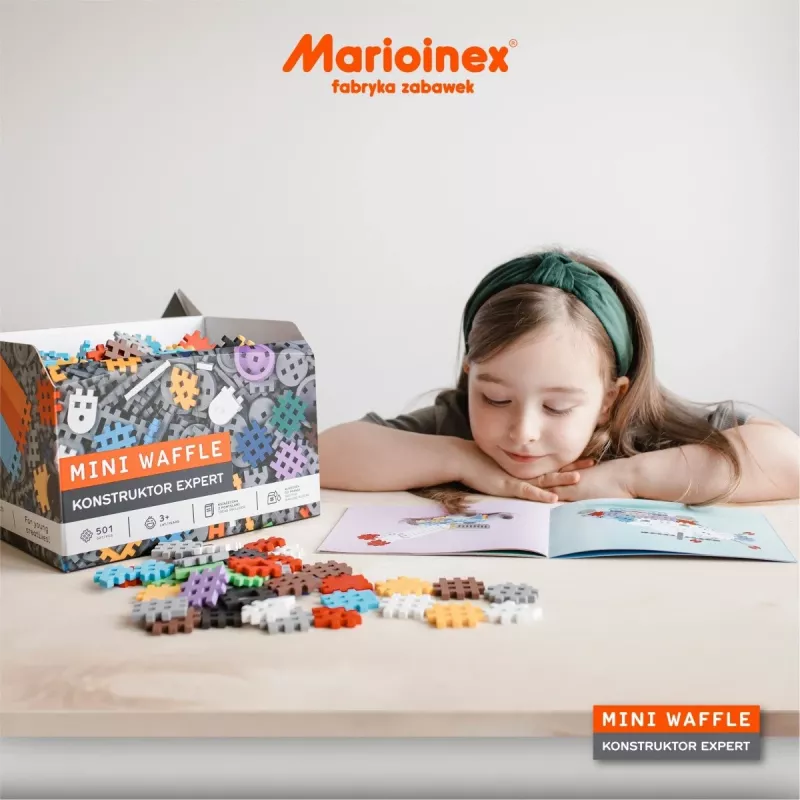 Marioinex Mini Waffle kaladėlių konstruktorius Constructor Expert, 501 vnt.