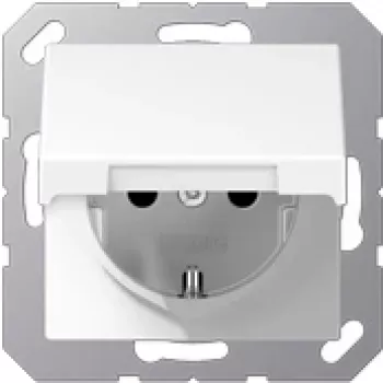 Jung A 1520 BFKL WW kištukinis lizdas CEE 7/3, 250 V, 16 A, IP44, baltas, termoplastikas