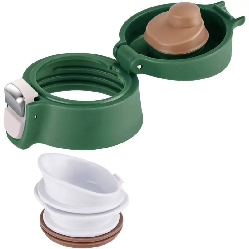Kelioninis puodelis EMSA N2151900, tamsiai žalias, 0,4 L, užverčiamas dangtelis