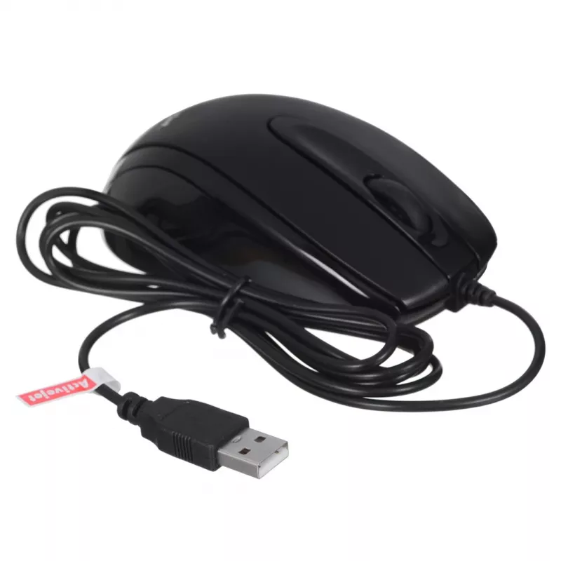Activejet AMY-083 laidinė pelė USB (optinė; 1000 DPI; juoda)