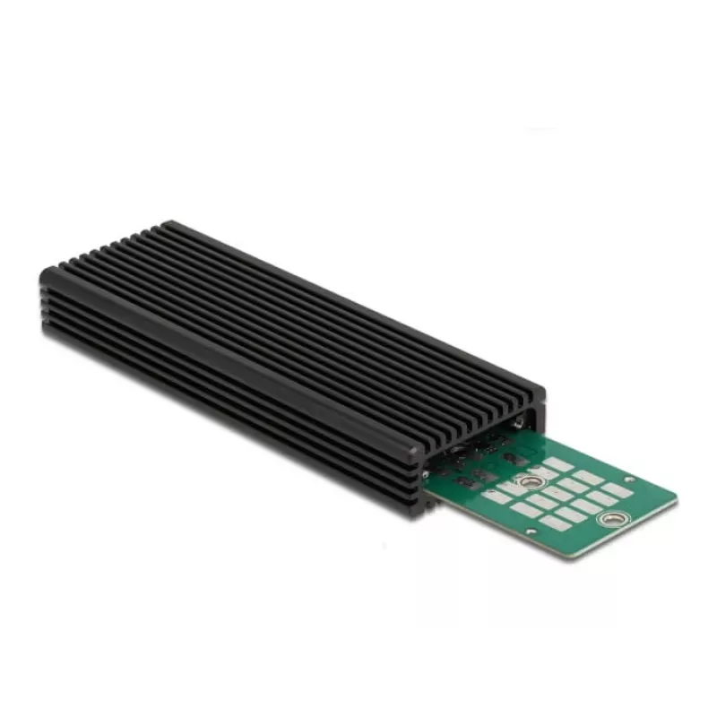 DeLOCK išorinis SSD dėklas USB Type-C M.2 NVMe PCIe arba SATA SSD