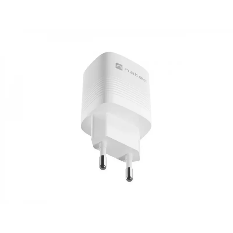Įkroviklis NATEC NUC-2140, 30W, USB-C PD 3.0 + USB-A, Samsung AFC, Baltas