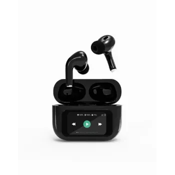 Ausinės BLUETOOTH/TWS-LCD-ANC-01-BK Gembird