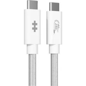 USB-C kabelis HYPER HyperDrive Next USB4 Gen 3x2 1,2 m Baltas