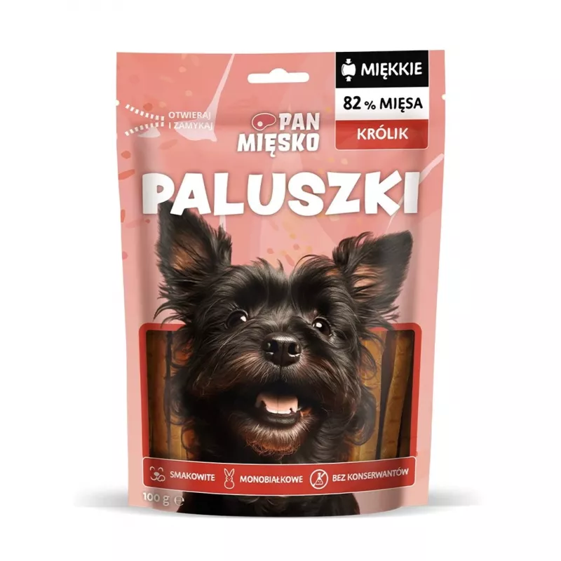 Šunų skanėstas Pan Mięsko Triušio lazdelės 100 g