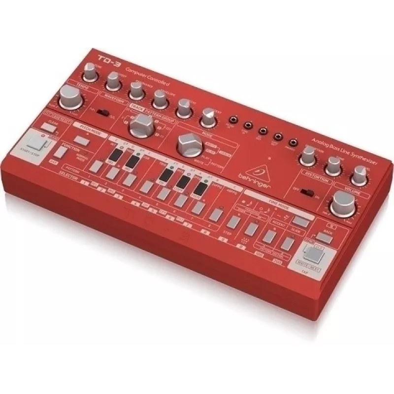 Analoginis sintezatorius Behringer TD-3-RD Raudonas 9V DC