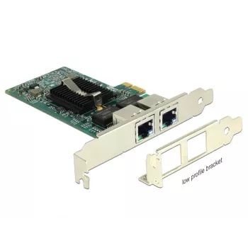 Delock PCIe kortelė 2x Gigabit LAN tinklo adapteris