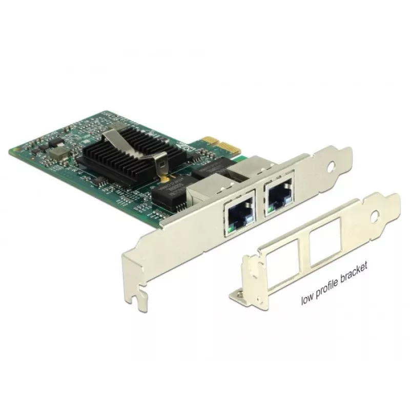 Delock PCIe kortelė 2x Gigabit LAN tinklo adapteris
