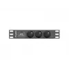 Lanberg PDU-03F-0200-BK maitinimo skirstytuvas (PDU) 1U juodas 3 AC išėjimai (PDU-03E-0200-IEC-BK)