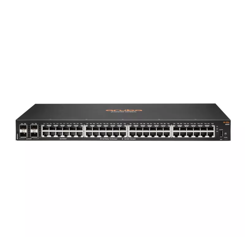 HPE Aruba Networking CX6000 52 prievadų valdomas jungiklis (R8N86A) [48x Gigabit LAN, 4x SFP]