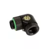 Adapteris 90° BitsPower BP-MB90R2LD G1/4 colio vyras į G1/4 colio moterį, 2x sukamos jungtys
