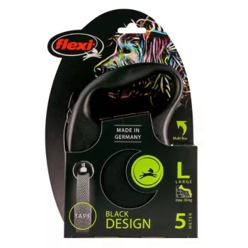 Flexi Black Design L 5 m šunų vedžiojimo lynas