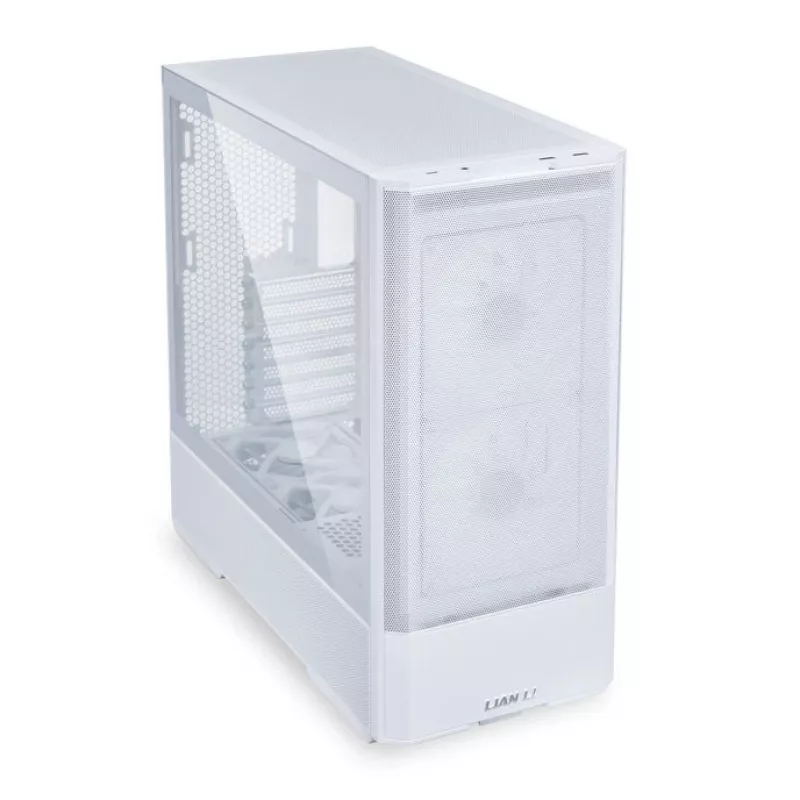 Korpusas MidiTower Lian Li LANCOOL 207 baltas, permatomas šoninis dangtis, ATX/MicroATX/MiniITX, be maitinimo šaltinio