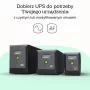 Nepertraukiamo maitinimo šaltinis Green Cell UPSLP480 0,75 kVA (480 W) 4 AC lizdai, 2×12 V 7 Ah VRLA, bokštinis, AVR