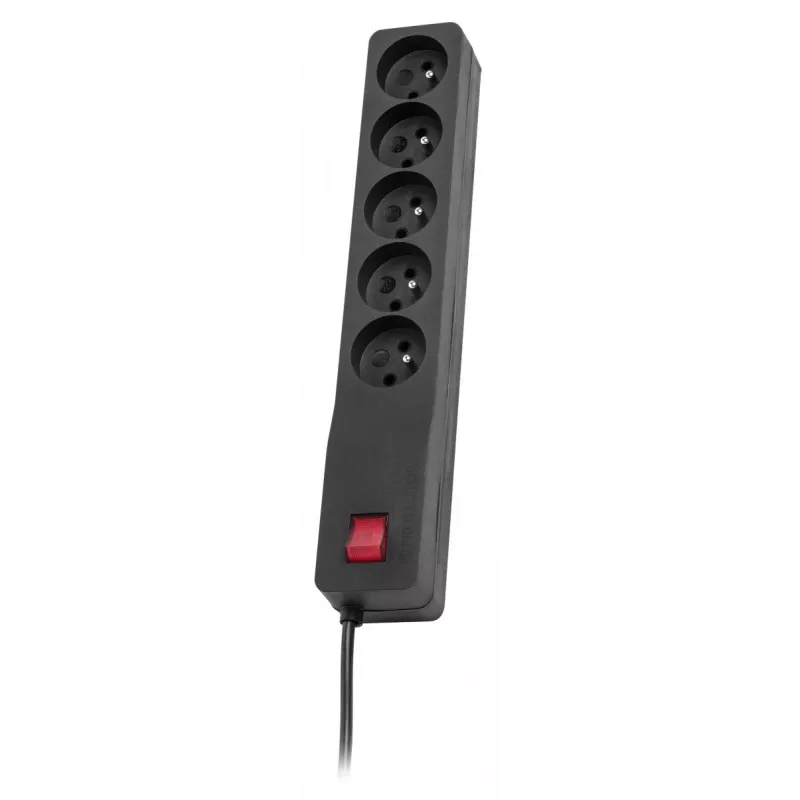 Prailginimo laidas Lestar 3 m vidaus juodas su jungikliu ir indikatoriumi, 230 V AC, 10 A
