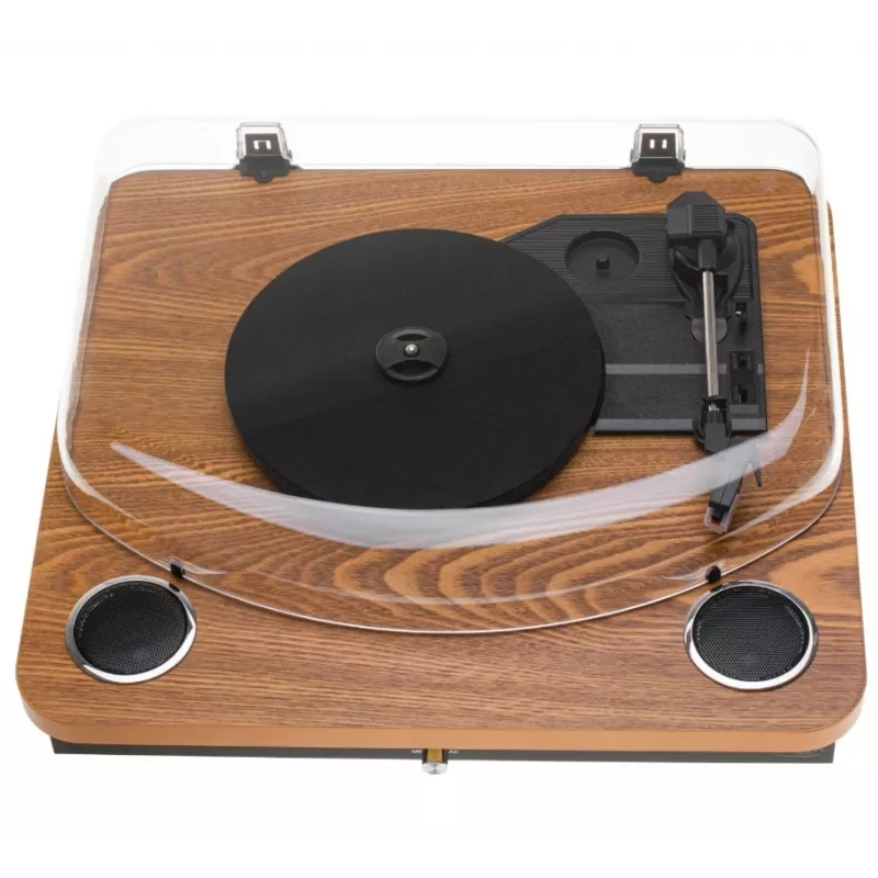 Patefono grotuvas Adler AD 1914 su USB, Bluetooth 5.4, keramine plokštele, įmontuotais garsiakalbiais