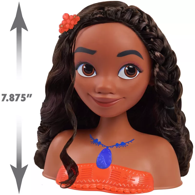 Disney Princess - Vaiana Stiliavimo Galva, Makiažo ir Šukavimo Galva